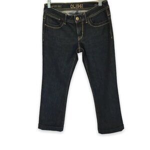 DL1961Premium Denim Women's Milano Bootcut Jeans Size 27 Dark Wash 5-Pocket
